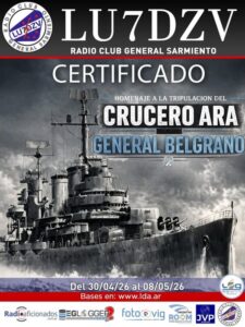 HOMENAJE A LA TRIPULACIÓN DEL CRUCERO ARA GENERAL BELGRANO